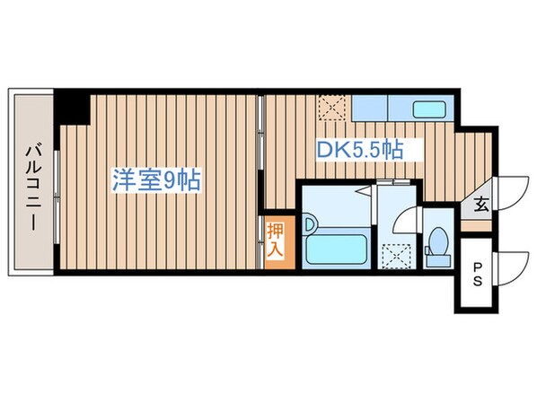 ＹＳＫコーポ卸町の物件間取画像